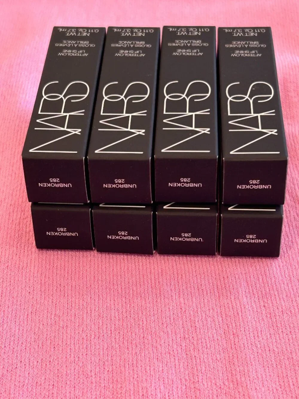 NARS Set of 8 Afterglow Lip Shine Lip Gloss 8 count